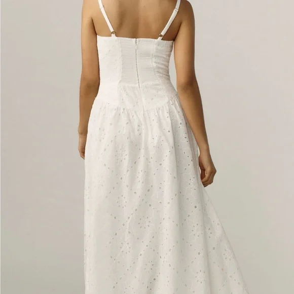 Reformation Elegant White Midi Dress - Picture 3 of 7